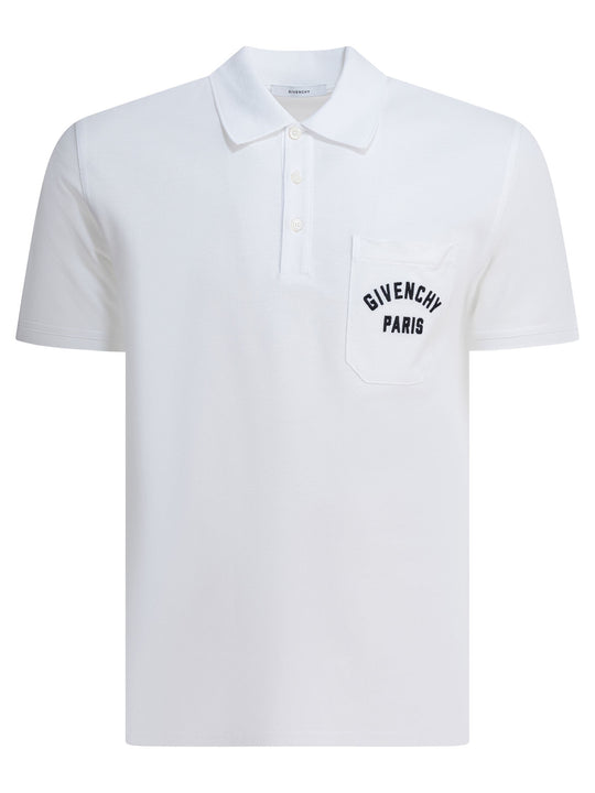 Cotton Short-Sleeved Polo Shirt Polo Shirts Bianco