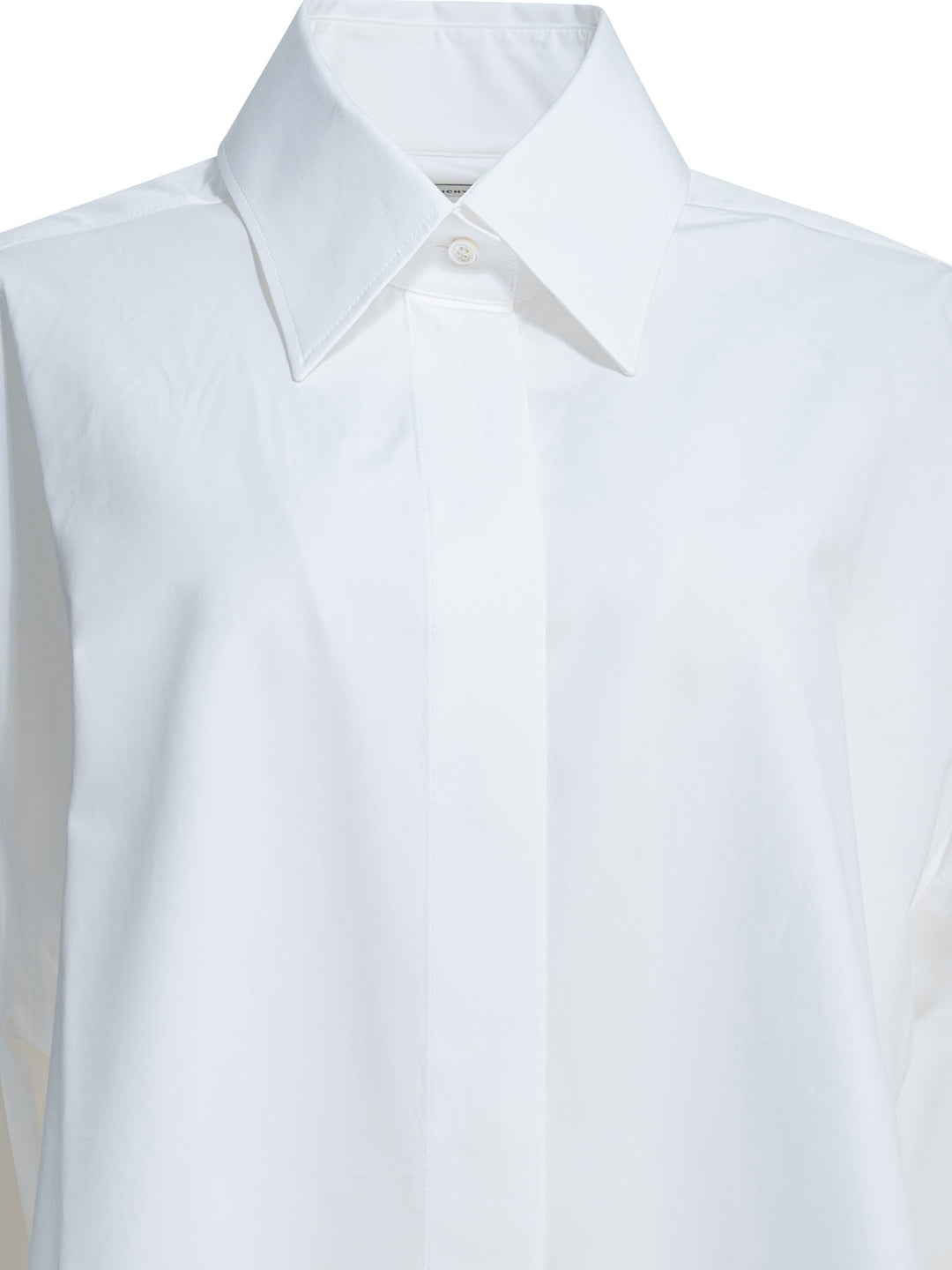 Givenchy Casual Asymmetrical Shirt Shirts - Bianco | d9ec26de7972fa1afa44b534d2fe03409b2cab98