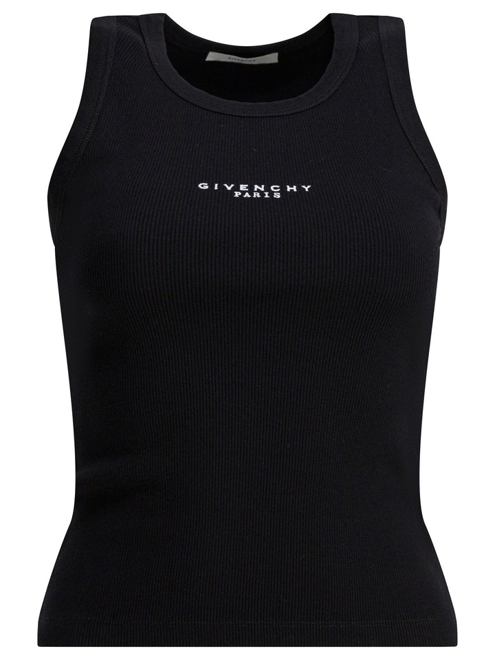 Givenchy Logo Tank Top Top - Nero | 46b45f9dae24c0e088f63b10f1bf6ef2d5da303d