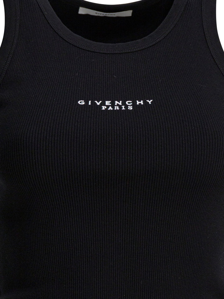 Givenchy Logo Tank Top Top - Nero | b78a3cfcb97dff376383ca779ea23ff56d4d3142