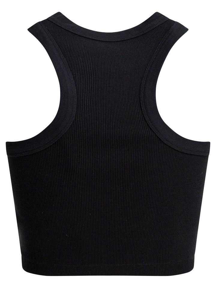Givenchy Cropped Tank Top With Logo Top - Nero | 46d05d6873af086086fa416d9fc1e05408f6ab06