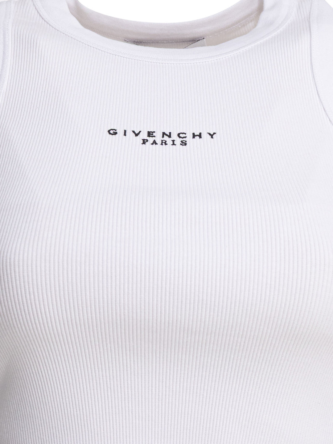 Givenchy Cropped Tank Top With Logo Top - Bianco | 2567e6bd08f03a569b0706318a731fb1efc40d17