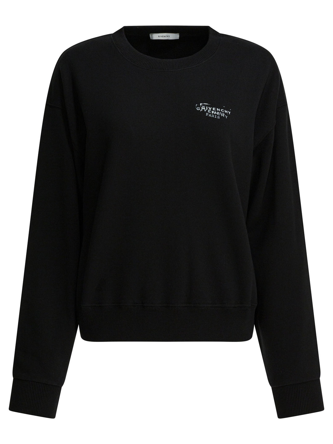 Givenchy Sweatshirt With Ginvechy Stamp Sweatshirts - Nero | f6c6a4bbbd4197108d836e788c36caabef0973e9