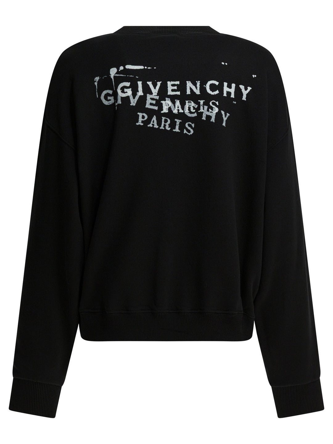 Givenchy Sweatshirt With Ginvechy Stamp Sweatshirts - Nero | 7b69e71b9604e660ee16a2353d32b4841d1f30b8