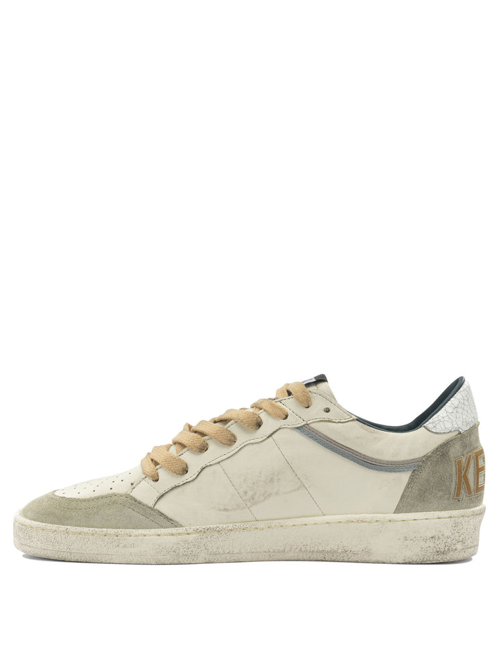 Golden Goose Ball Star Double Upper Sneakers & Slip-On - Bianco | 1ce8bdefca07ca234a532455040734010676f101