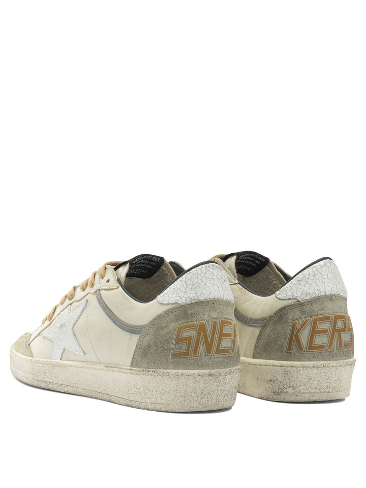 Golden Goose Ball Star Double Upper Sneakers & Slip-On - Bianco | b2ac2df3c4706261845cf7f560b4a760da9e6f80