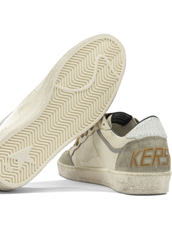 Golden Goose Ball Star Double Upper Sneakers & Slip-On - Bianco | 22725c69a6c5dc0f453ae21e406b72fa96e851d2