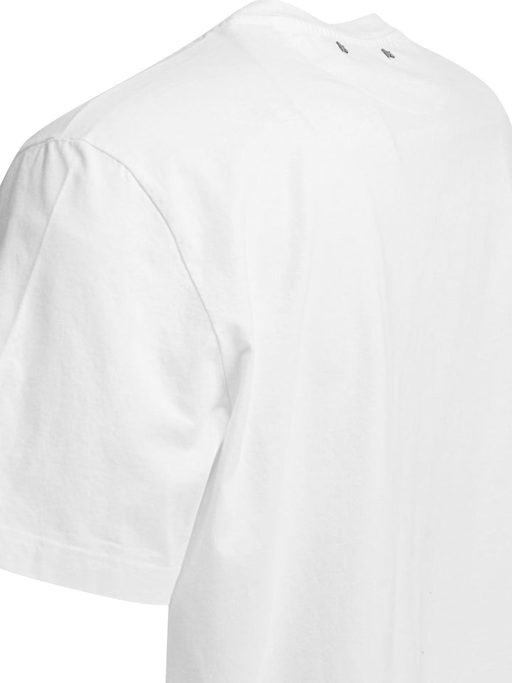 Golden Goose Cotton Jersey Crew-Neck T-Shirt T-shirts - Bianco | 94ae18f9173670a2433efc2260ea37951909d97f