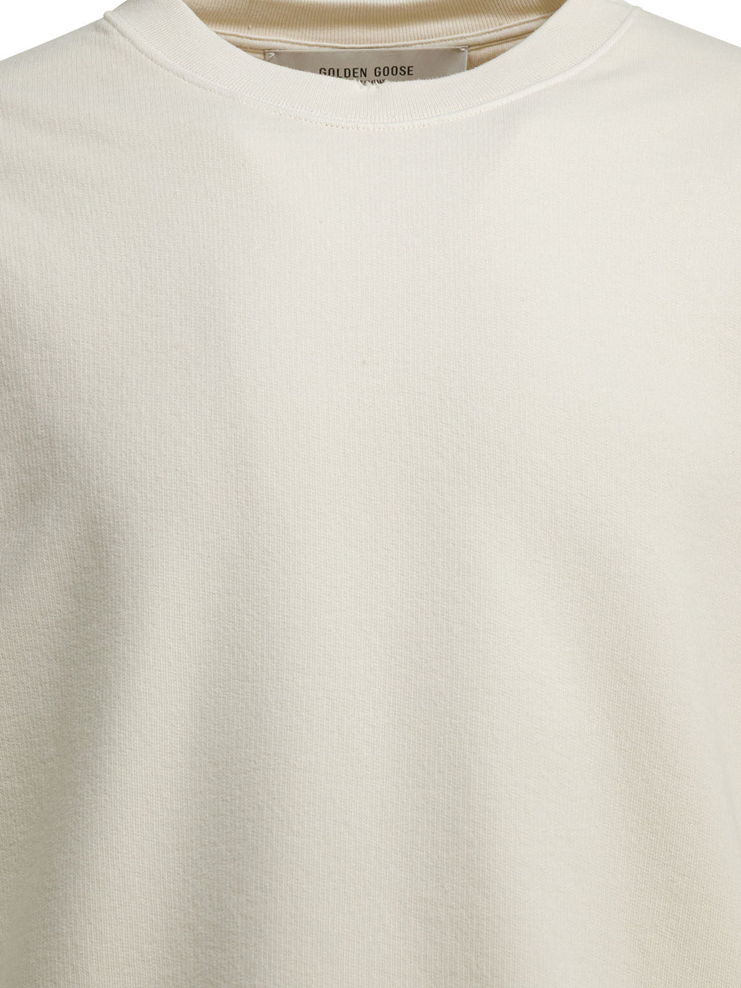 Golden Goose Crewneck Sweatshirt With Reverse Logo Sweatshirts - Bianco | 2be968a583113bec3359a189fab8c33a4b2f78ae