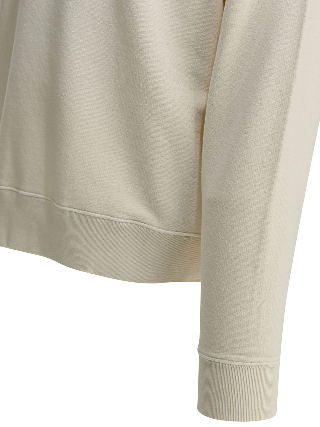 Golden Goose Crewneck Sweatshirt With Reverse Logo Sweatshirts - Bianco | ea9774a767fc045eb45cfb5f533b5bf527d11860