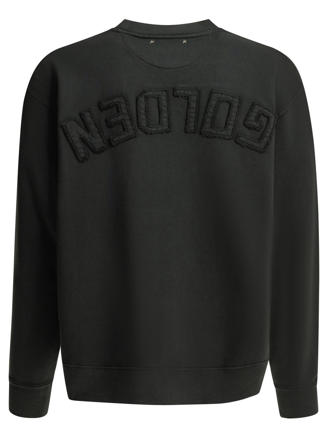 Golden Goose Crewneck Sweatshirt With Reverse Logo Sweatshirts - Nero | f0e7449ebb60140e468a9bb4f14768c3a17e62b8