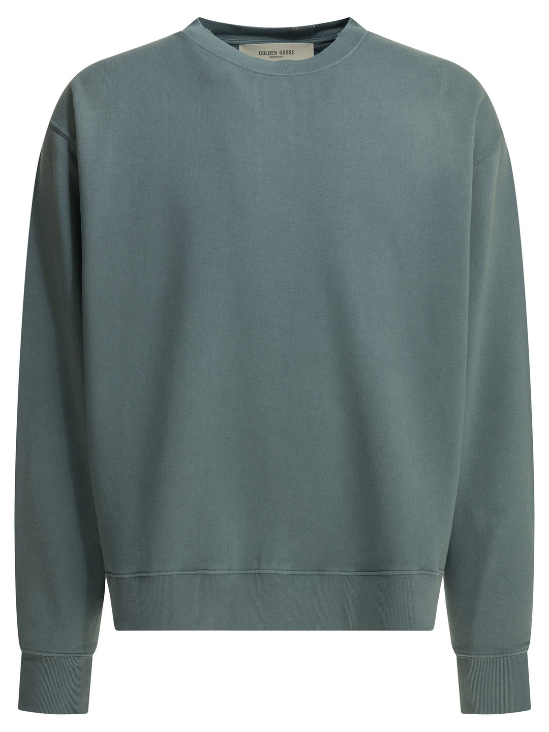 Golden Goose Crewneck Sweatshirt With Reverse Logo Sweatshirts - Blu | 22bac80ae9bd6f05f7624738bfee8c5c120cc585