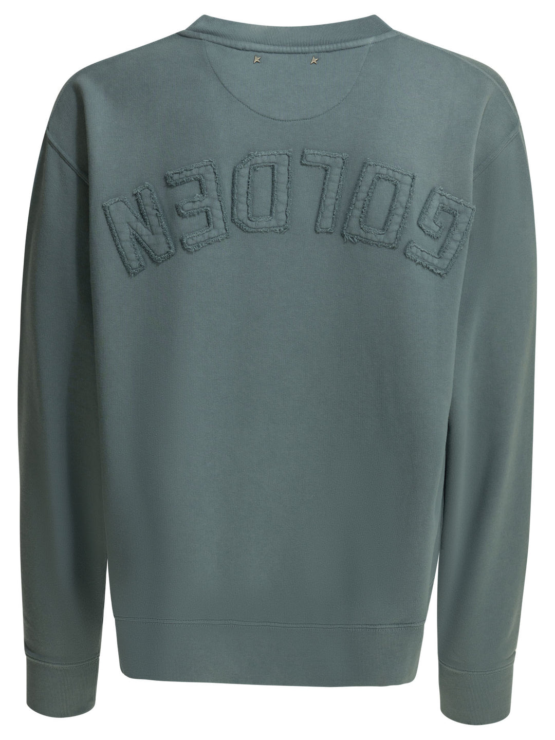 Golden Goose Crewneck Sweatshirt With Reverse Logo Sweatshirts - Blu | 490f3f39b315ca76de67bb7dbc50e09db5008320
