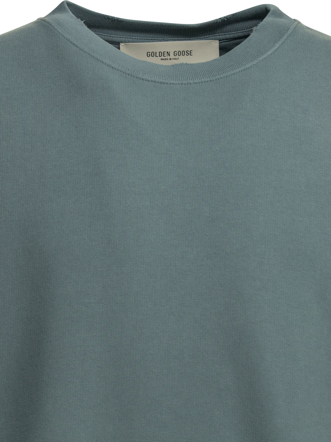 Golden Goose Crewneck Sweatshirt With Reverse Logo Sweatshirts - Blu | 815f34e43785dcf4255ffd885b5b2427b20df035