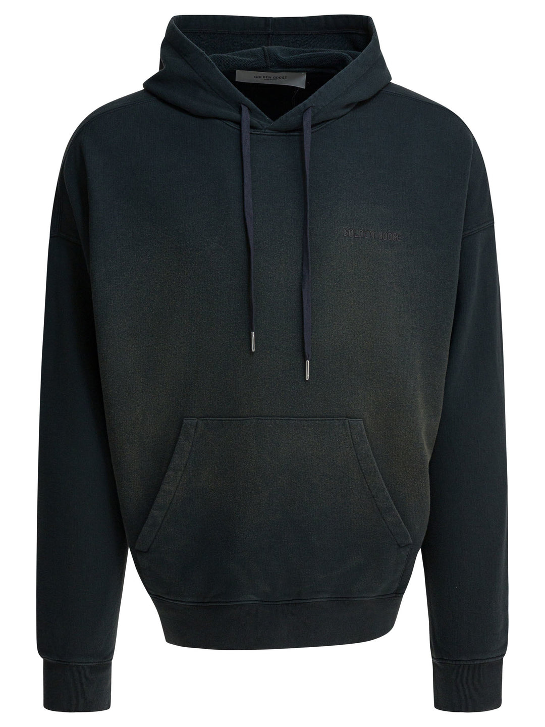 Golden Goose Bleached Effect Hoodie Sweatshirts - Nero | 616a9625371ca8e66a56ce2333d36d60a9dcd4ba