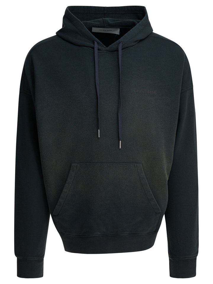 Golden Goose Bleached Effect Hoodie Sweatshirts - Nero | 616a9625371ca8e66a56ce2333d36d60a9dcd4ba