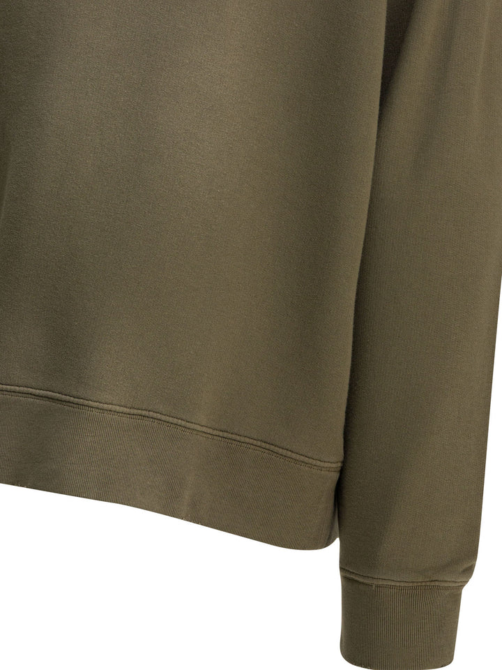 Golden Goose Crewneck Sweatshirt With Logo Sweatshirts - Verde | e1750ca0f1f9224e0f099a8084dab538a05755d2