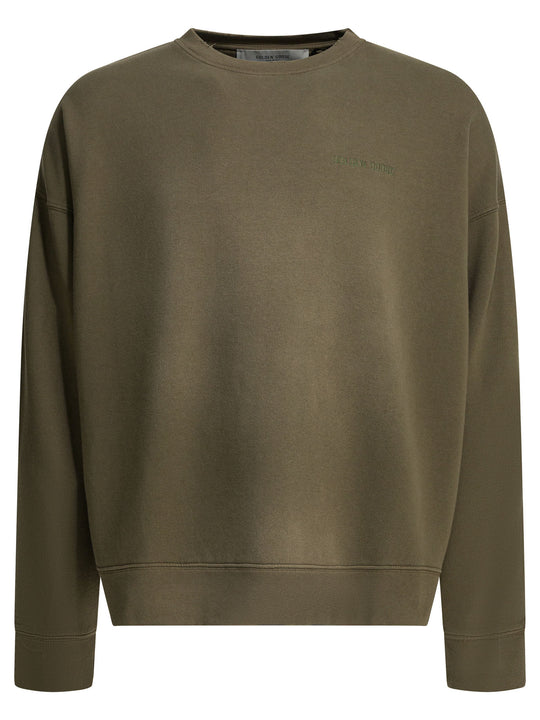 Crewneck Sweatshirt With Logo Sweatshirts Verde
