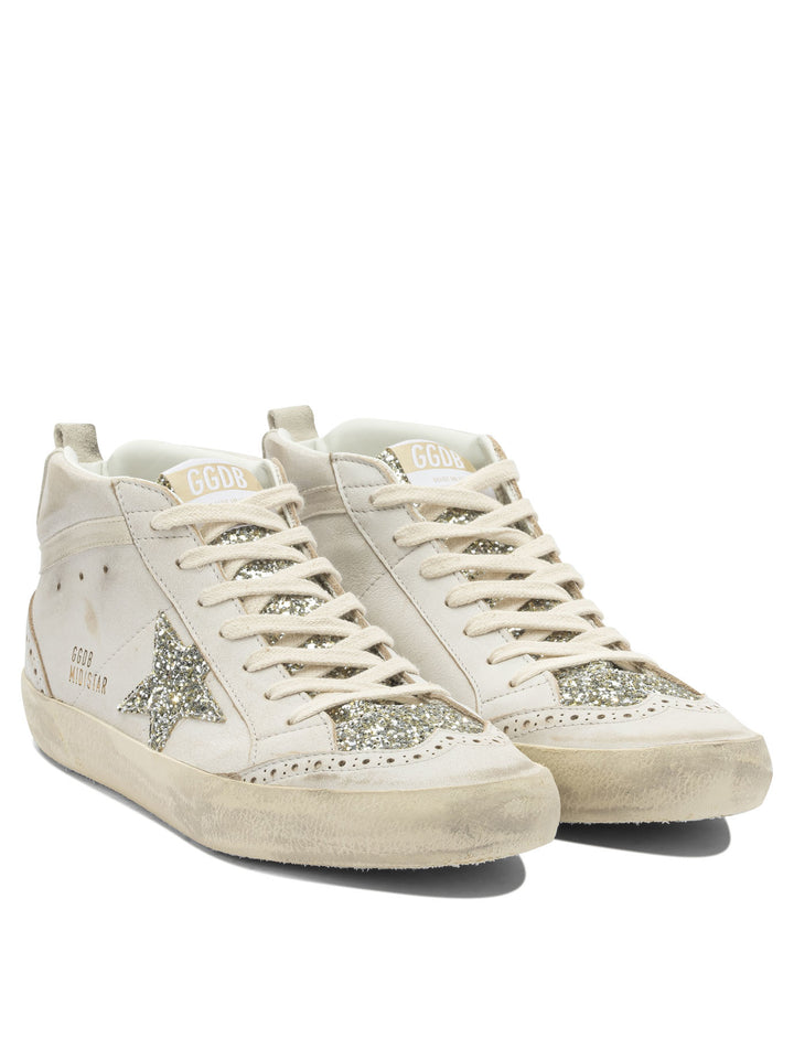 Golden Goose Mid Star Sneakers & Slip-On - Bianco | 2f987f10dc3320eff9e1c8b3ab25a8717cf6f7fe