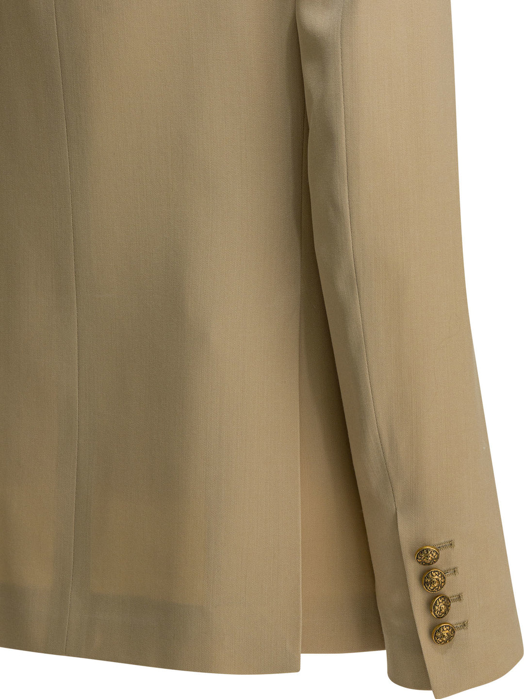 Golden Goose Double-Breasted Blazer In Virgin Wool Jackets and Coats - Beige | dcb63658fe1df7f6dcf66d35fc0f3b65294579ff