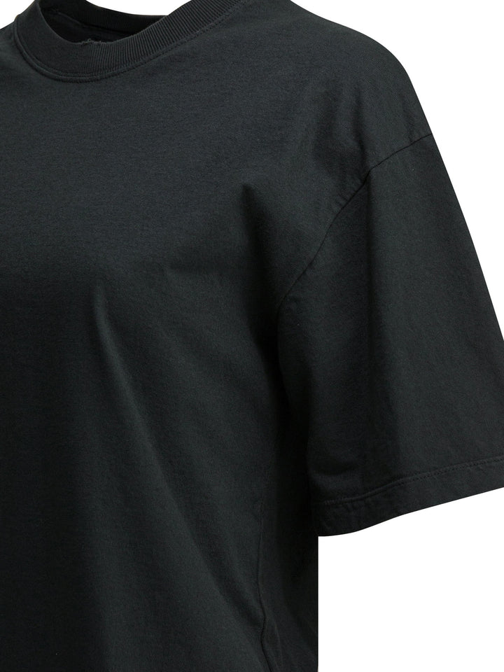 Golden Goose Crew-Neck T-Shirt With Logo T-shirts - Nero | 8fb494e13b45c32c571d3734ab05033f11a09cf3