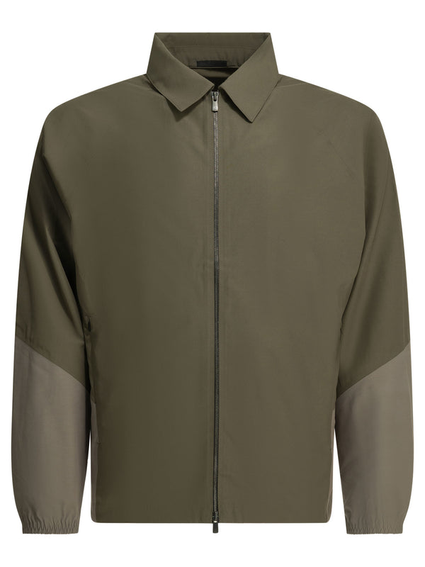 Hyperdichter Taft U/S Rechte Oberbekleidung Beige