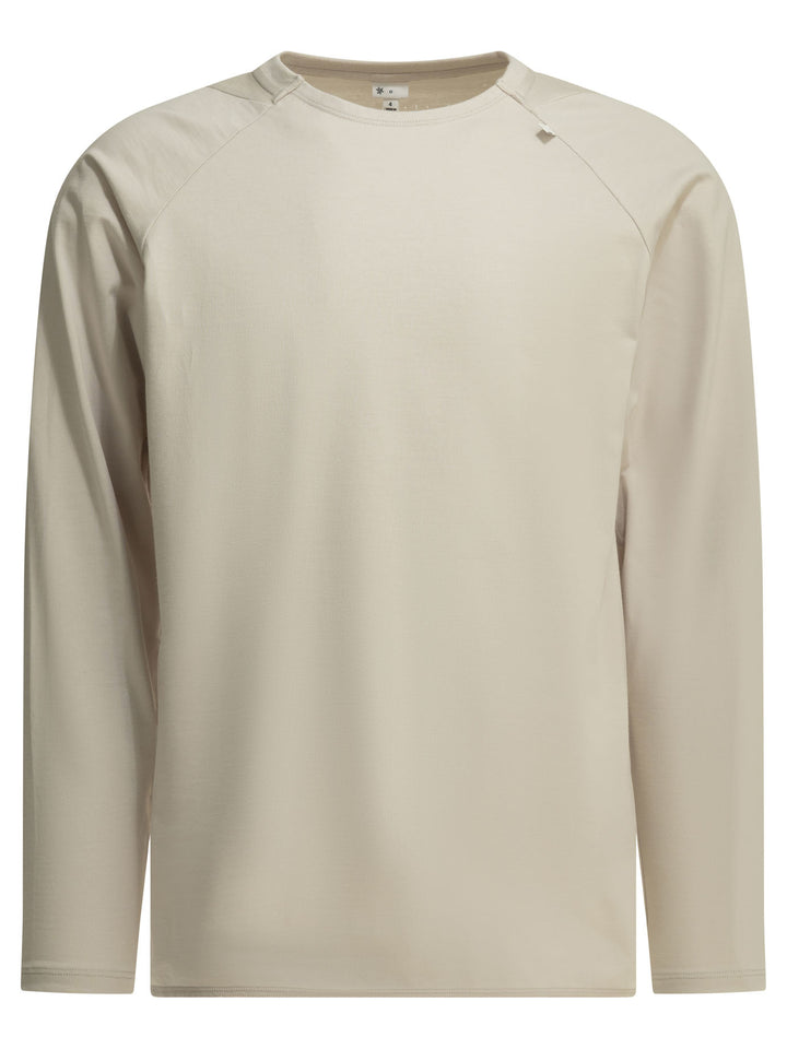 Goldwin Paneled Mesh L/S T-shirts - Beige | 6fc1d42e45dde20fc6ccbbcd75e0687f96ab25ee