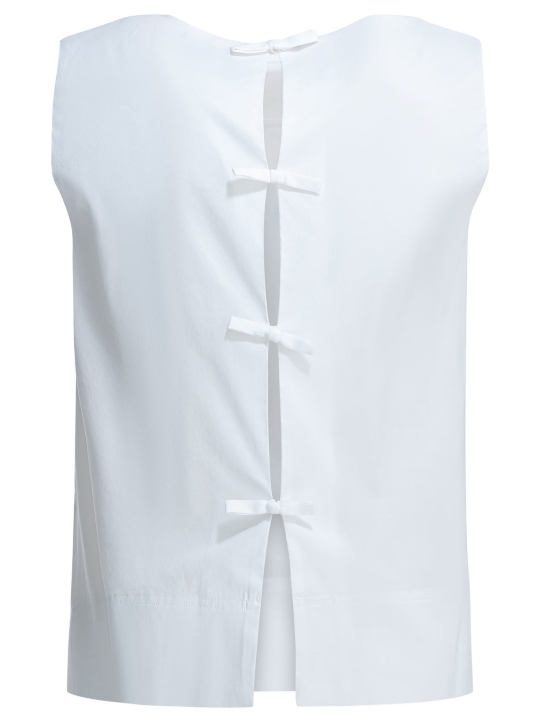 Herno Blouse With Bows Shirts - Bianco | 597ad8ea6cf647276d88b34979630e208f7377c9