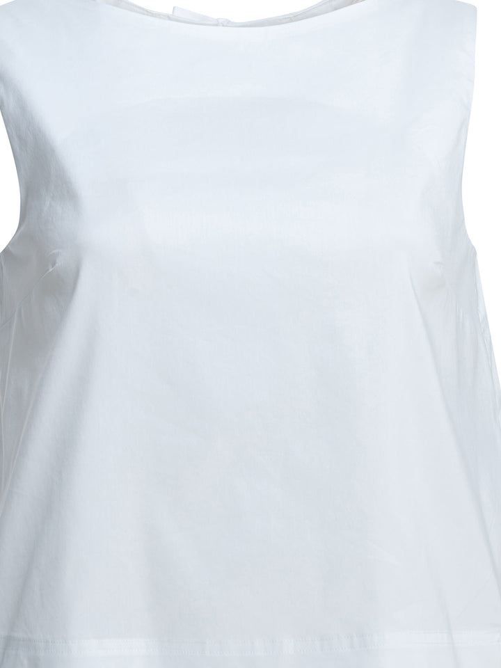 Herno Blouse With Bows Shirts - Bianco | 5732063452f69e1987ab5a91c81d01bc7826857f