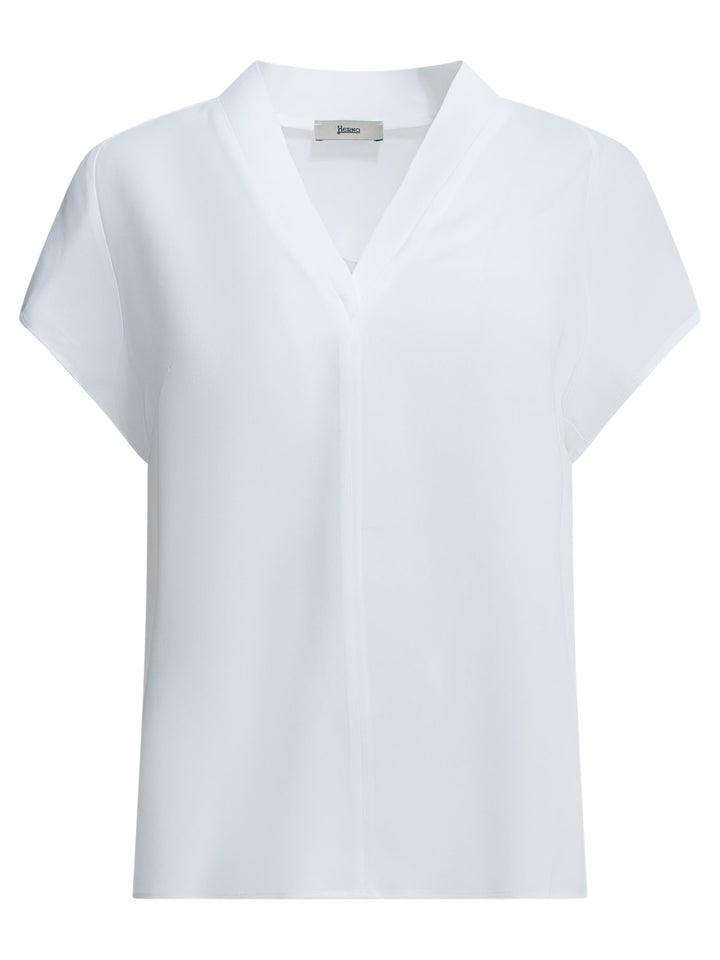 Herno Viscose Blouse Shirts - Bianco | 53dd165213497ba1bb60d1438d57069d402b09af