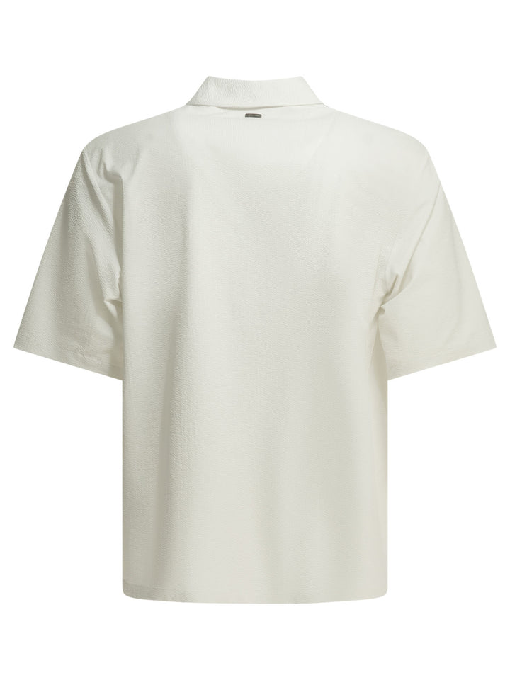 Herno Casual Short-Sleeved Shirt Shirts - Bianco | 90500af25b2abb21d82df551ecabe61fea61ad1b