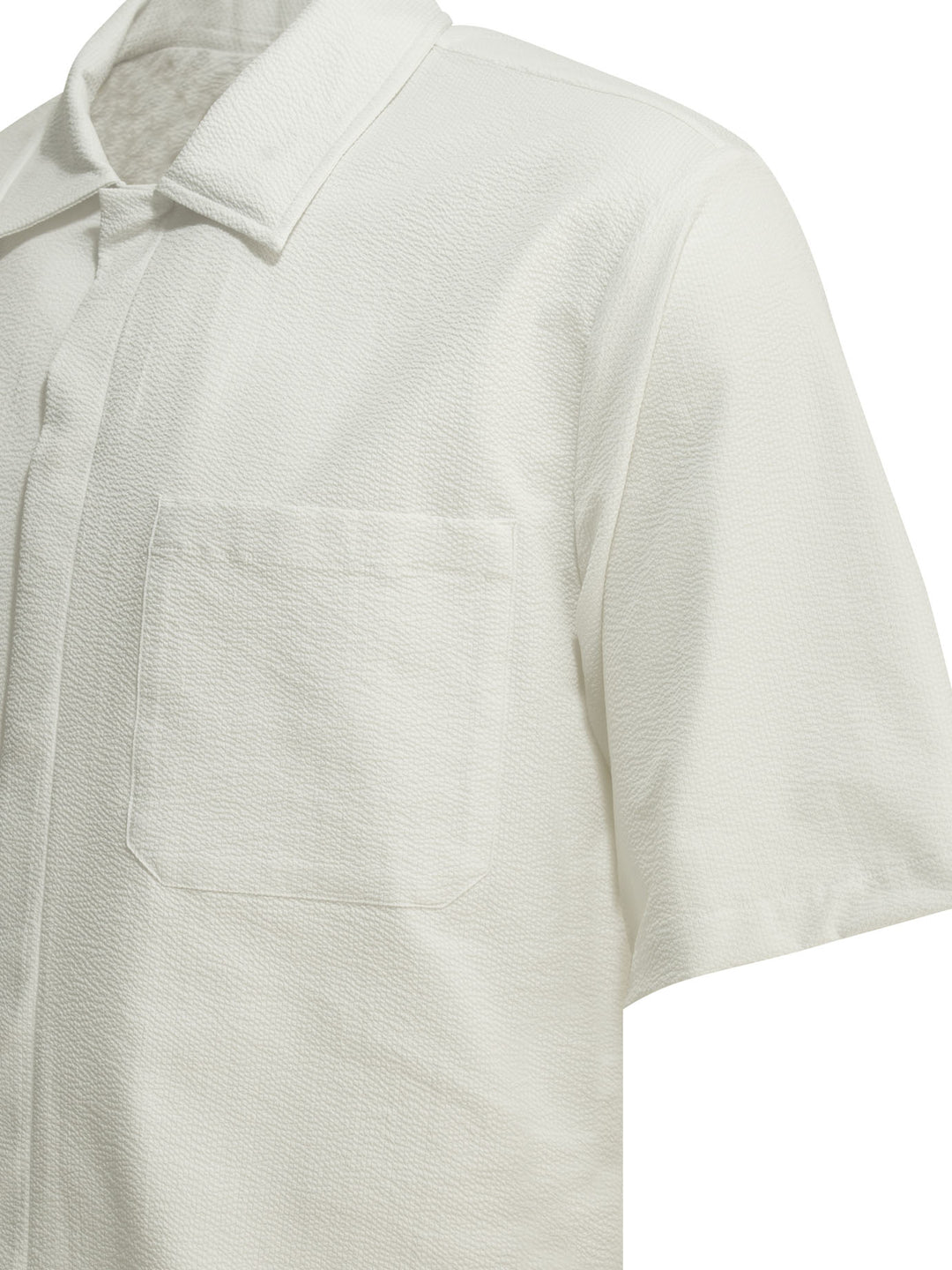 Herno Casual Short-Sleeved Shirt Shirts - Bianco | 9b3cf02fdf7055186360d4f0dc08e4d490f202b2
