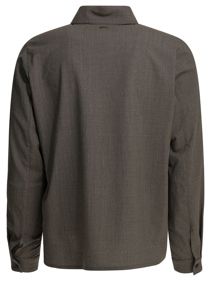 Herno Wool Overshirt Jacket Jackets and Coats - Grey | 737189d19d1e77dee839b37927404ac17da6ff65