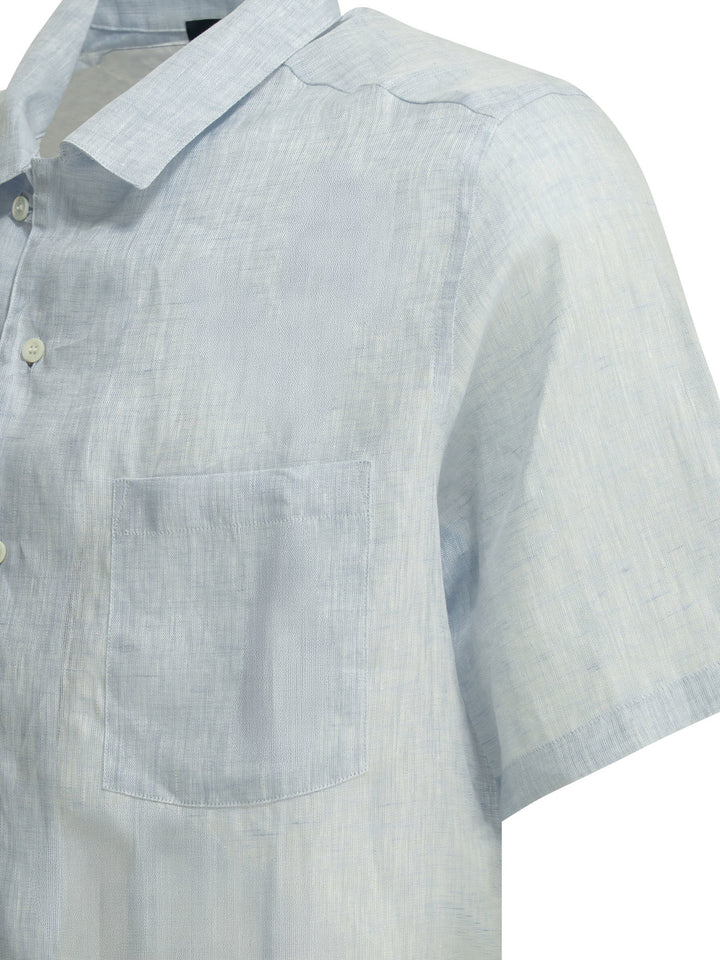 Herno Casual Linen Shirt Shirts - Light blue | 0a1caa4da79c494d7f1160b33190d9d66ba11863