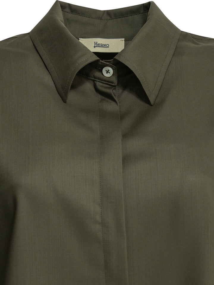 Herno Virgin Wool Casual Shirt Shirts - Verde | b6f841402128aa6b569b39f6cbe9e95105f666b3