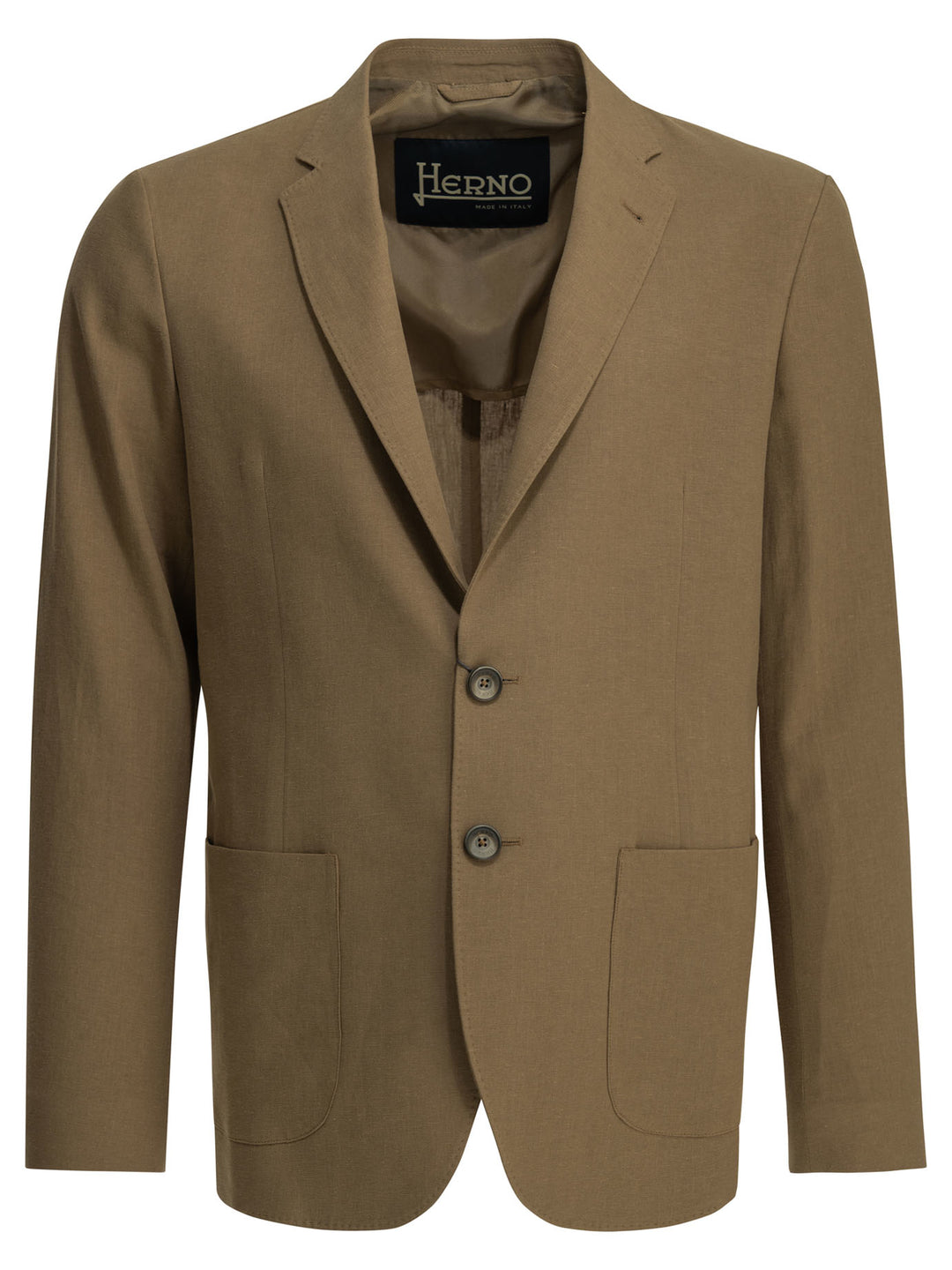 Herno Linen Blazer Jackets and Coats - Marrone | 19bb9ae7d150d3a49c4f691bbc1e90db8e7404fc