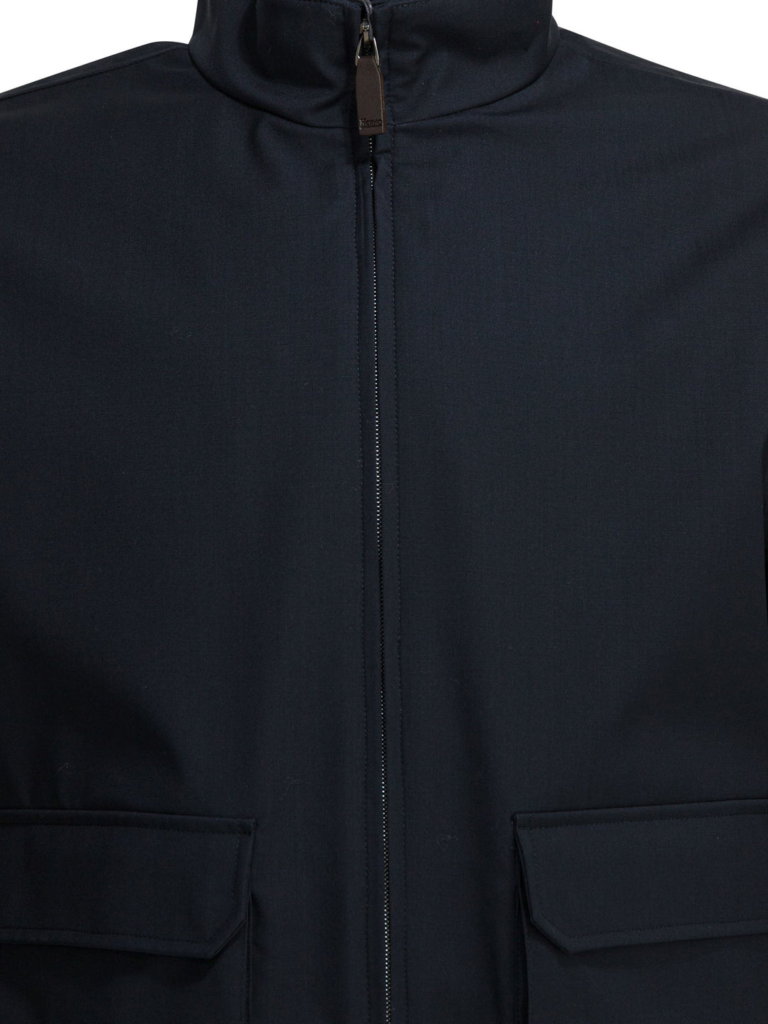 Herno Virgin Wool Bomber Jacket Jackets and Coats - Blu | 27e926602c16d8731d4dc2598a4af5321843b8a3