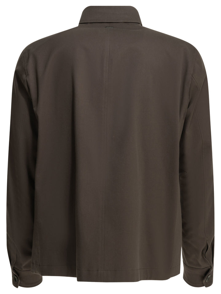 Herno Cotton Overshirt Jacket Jackets and Coats - Marrone | 2a5124fd408992dec0f8201190dfbef7c43c19e6
