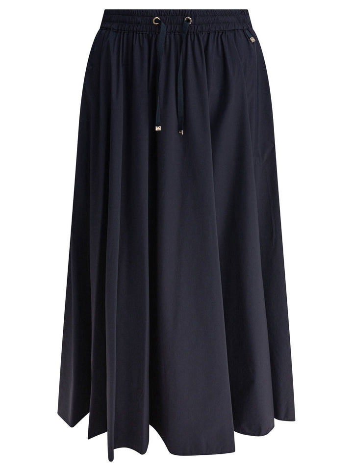 Herno A-Line Midi Skirt Gonne - Blu | 6cce268701346532fb57215d37cb44fd026f4263