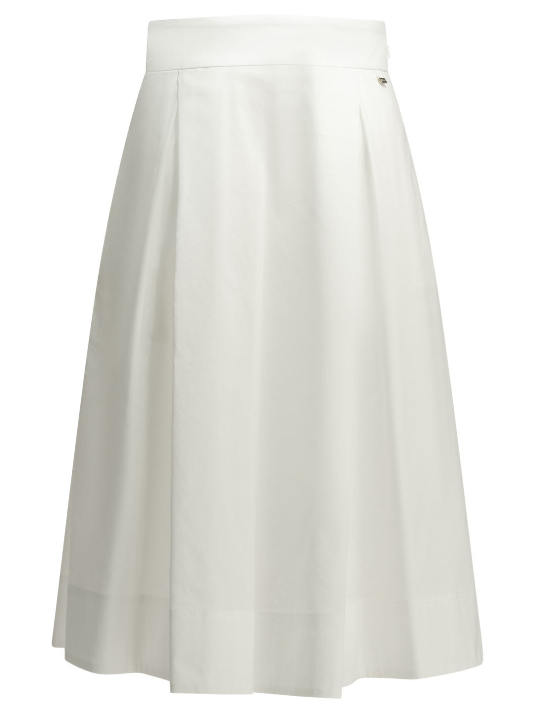 Herno A-Line Midi Skirt Gonne - Bianco | d72d8806d8a6252229e2423100034b5a3eec9503