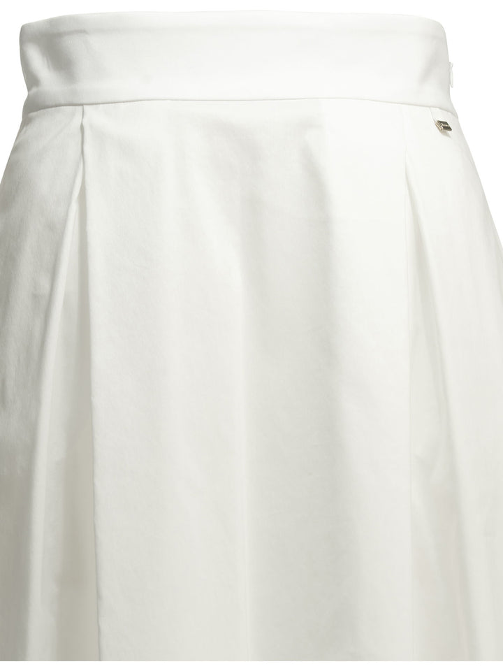 Herno A-Line Midi Skirt Gonne - Bianco | 1c30f825f88de0dad83ac782cbed4490eed5d5f4