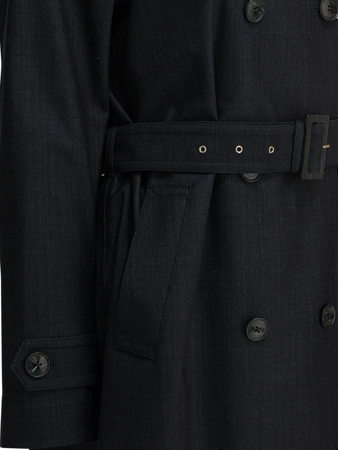 Herno Trench Coat With Belt Jackets and Coats - Blu | 76804b18d2886fcea6825ac8451e474d94c4ee74