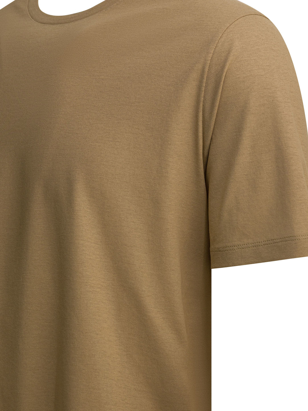 Herno Crew-Neck T-Shirt T-shirts - Marrone | c8d20d1b8ad78cd6bfa5735ce018e979e29d88a7