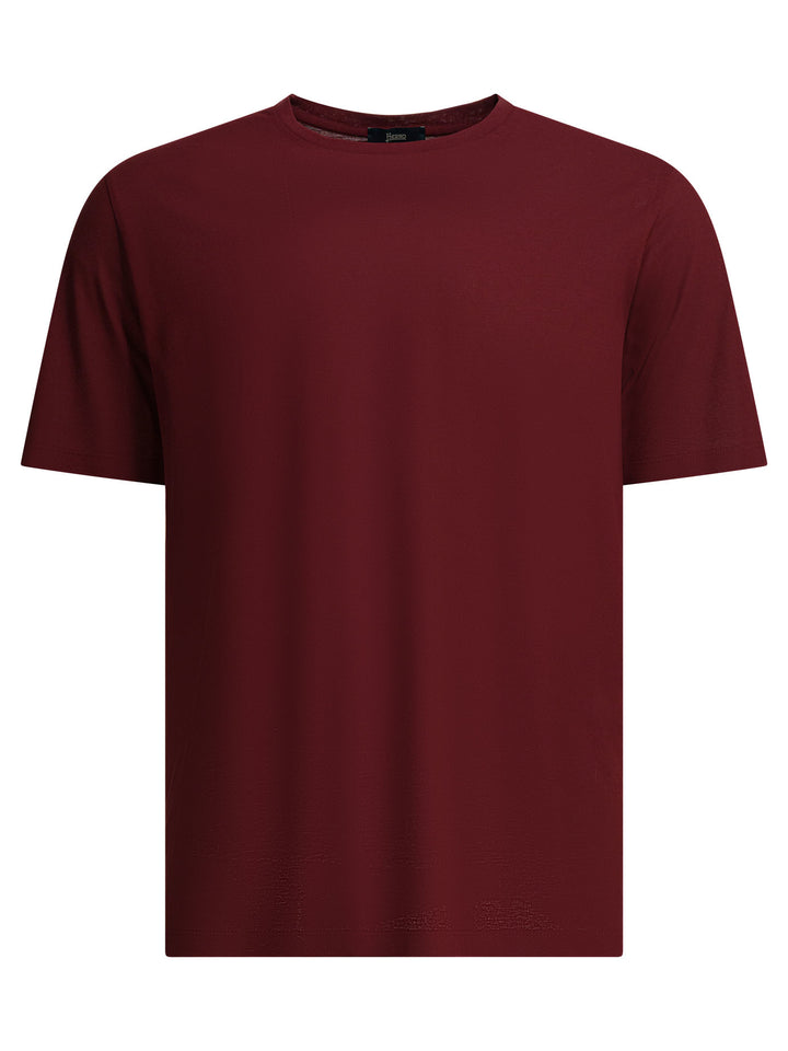Herno Crew-Neck T-Shirt T-shirts - Rosso | b23c241b1ef3208bf6faad116d013c8c8300cbd3