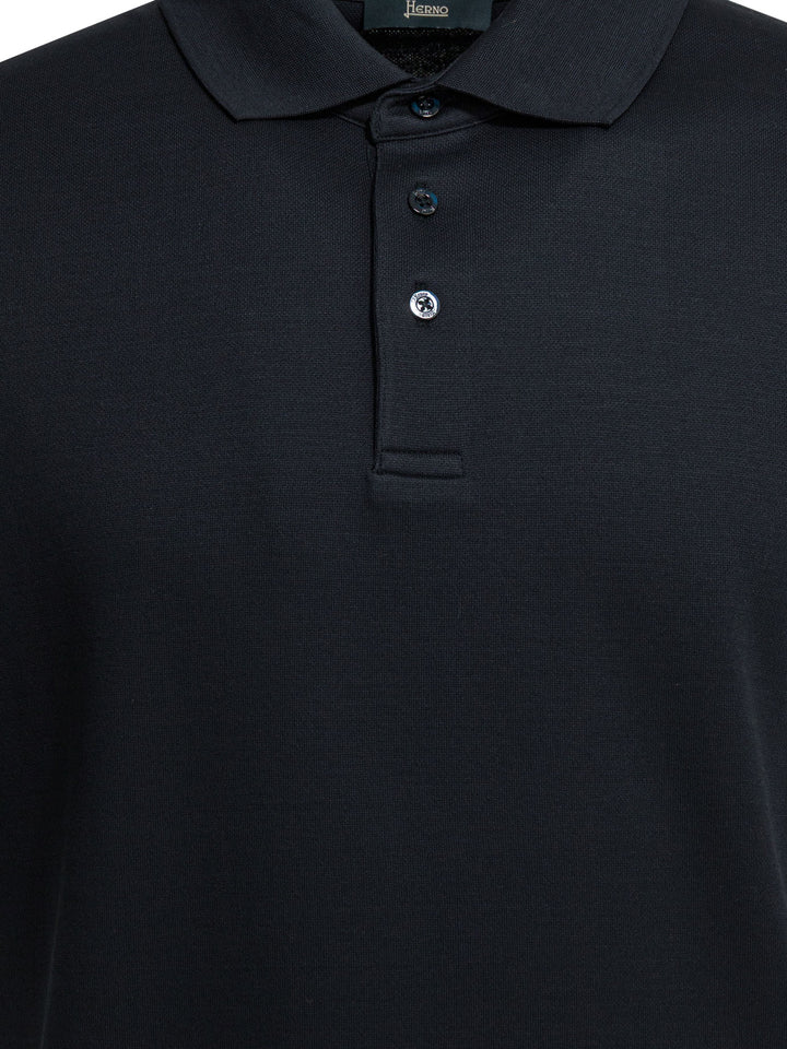 Herno Polo Shirt With Buttons Polo shirts - Blu | f97cd9159f62764085339a2d221f2a57065d280f
