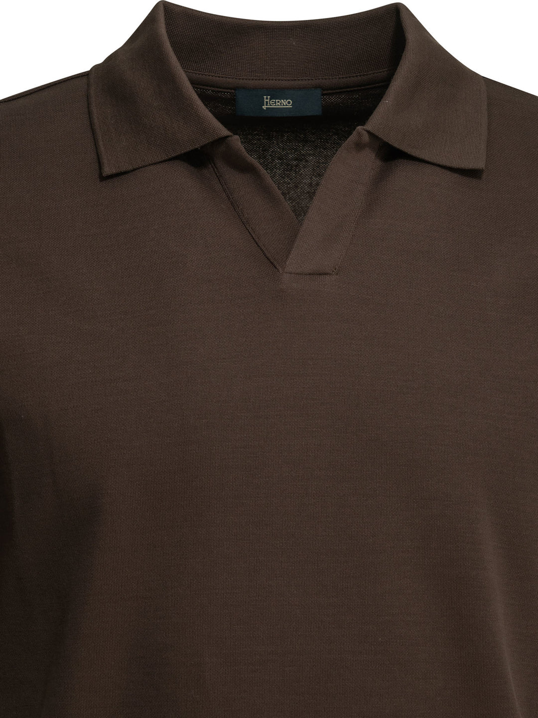 Herno Polo Shirt Without Buttons Polo shirts - Marrone | 0346fb2aef2852d6591bdff8dc72976636094a51