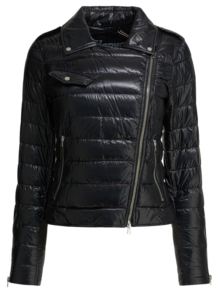 Herno Ultra Light Nylon Bomber Jacket Jackets and Coats - Nero | e0da1f857822ce1b870a36fce81f19a370a3fcbb