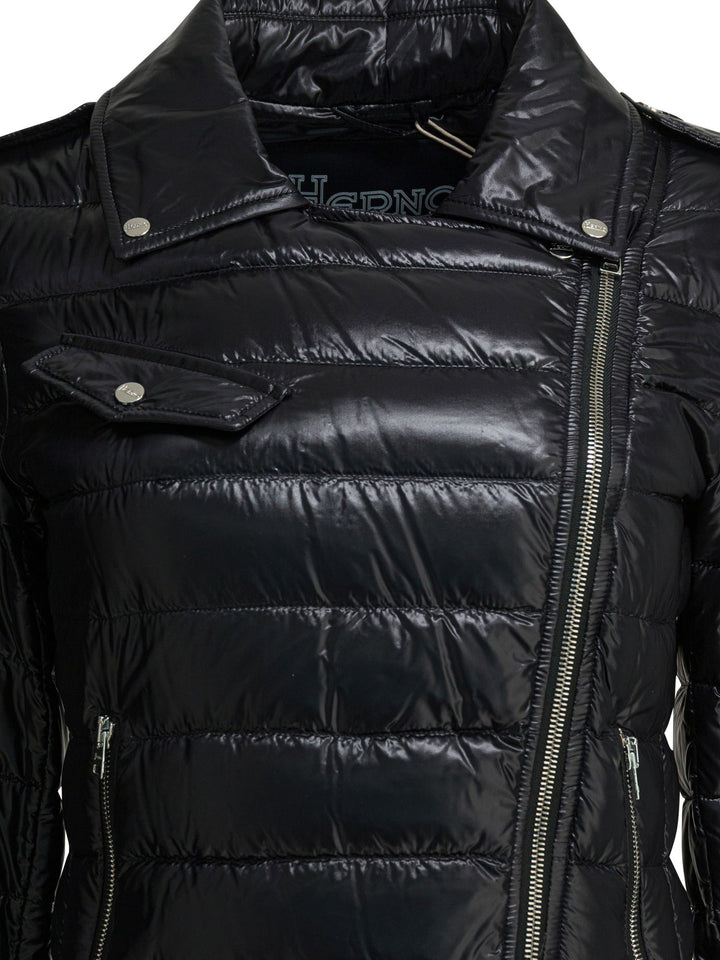 Herno Ultra Light Nylon Bomber Jacket Jackets and Coats - Nero | 00e36162a2b7bbc567e4f349ef6533522d02e307