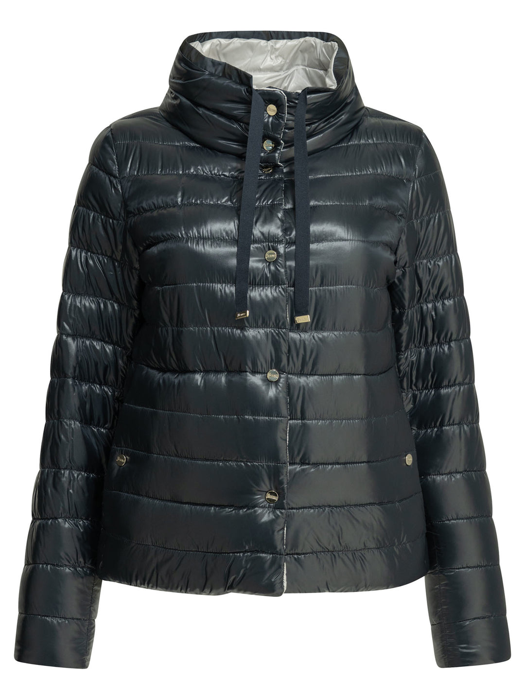 Herno Reversible Short Down Jacket Jackets and Coats - Blu | e9c19f861c42ea71283d178a517b71b5bb334a6a