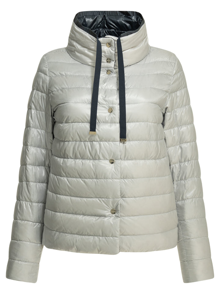 Herno Reversible Short Down Jacket Jackets and Coats - Blu | 1a3cf6fd6de7a5ba02026fb9b86bb822e744d170